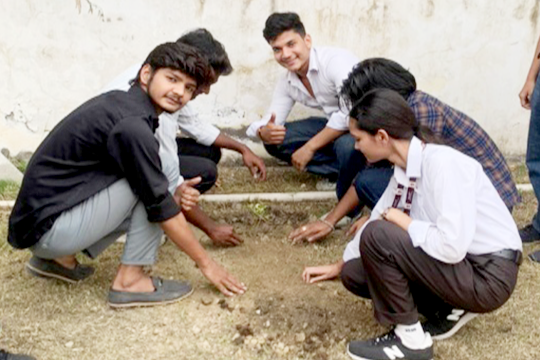 Distribution of used clothes to the under privileged